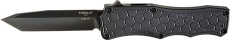 Hogue Exploit OTF Auto 3.5" Tanto Blade Aluminum Matte Black Knife