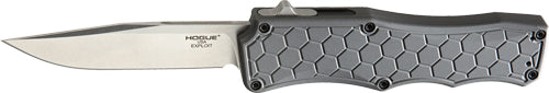 Hogue Exploit OTF Auto 3.5" Clip Point Blade Aluminum Grey Knife