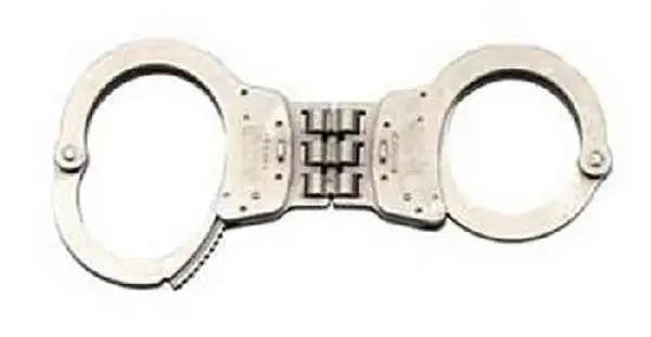 S&W Model 300P Push-Pin Hinged Handcuffs - Nickel