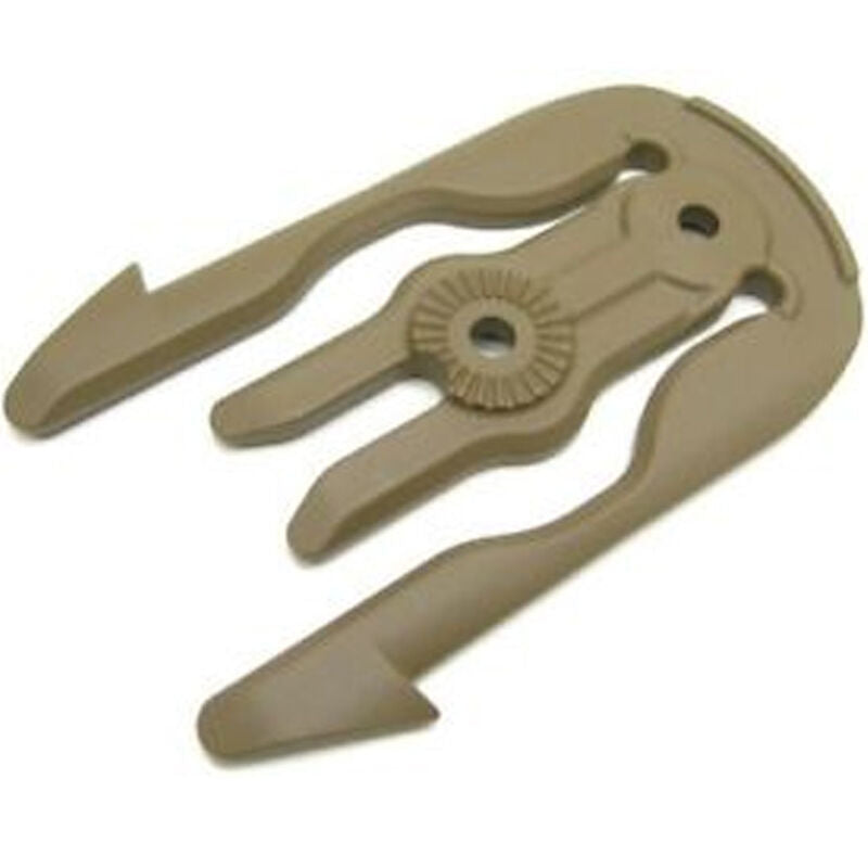 Safariland MOLLE Capable Accessory Locking Fork FDE Single Kit