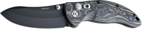 Hogue EX-04 4" Folder Upswept Blade G-10 G-Mascus Black/Grey Knife