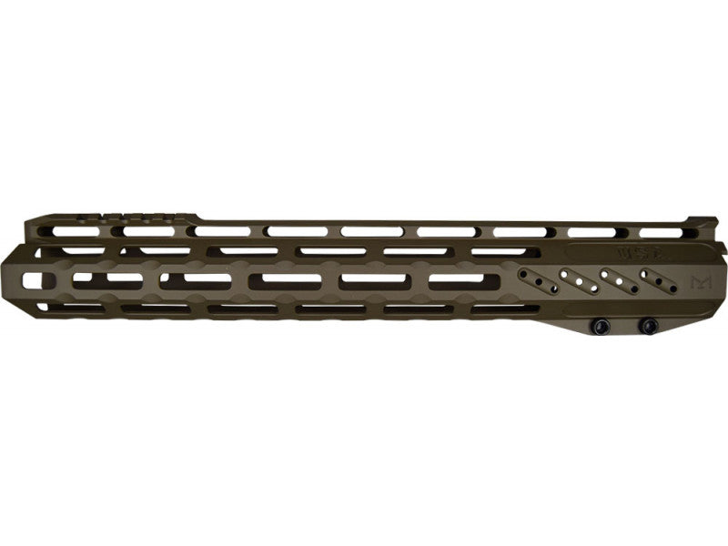 Fostech Mach-2 Lite 13" AR-15 Rail Patriot Brown Alloy