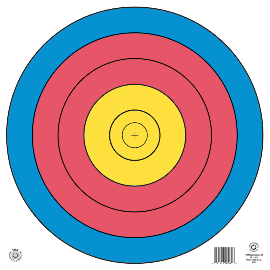 Maple Leaf FITA 5-Ring Archery Target Face 80 cm. Waterproof