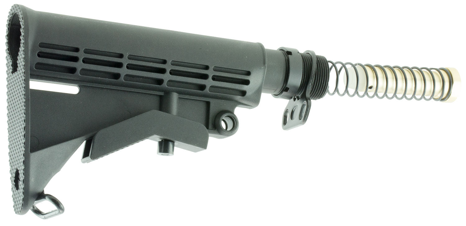 Aim Sports ARSTKCC 6-Position Mil-Spec M4 Collapsible Stock Assembly for AR-Platform, Black Synthetic