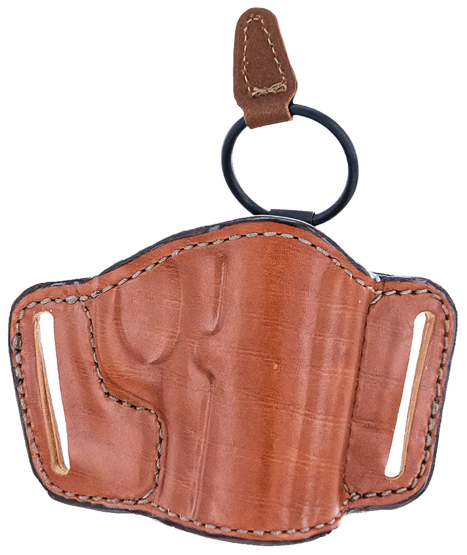 Bianchi 19242 105 Minimalist OWB Tan Leather Belt Slide Size 01 - Fits 2" Ruger SP101/S&W J-Frame RH
