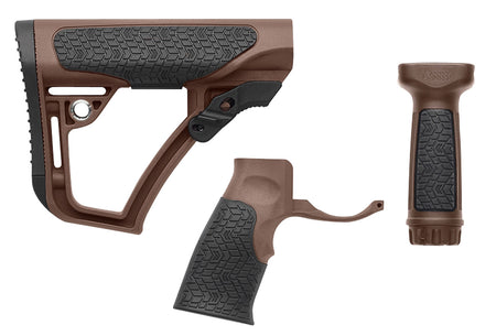 Daniel Defense 2810206145011 Collapsible Buttstock with Pistol Grip and Vertical Foregrip Mil-Spec AR-15