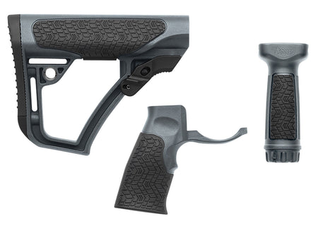Daniel Defense 2810206145012 OEM Tornado Collapsible Buttstock with Front and Pistol Grip Mil-Spec AR-Platform