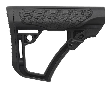 Daniel Defense 2109104179006 OEM Black Synthetic Adjustable Buttstock for AR-Platform Mil-Spec