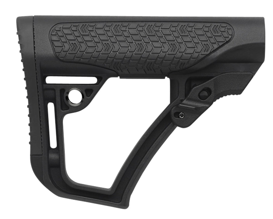 Daniel Defense 2109104179006 OEM Black Synthetic Adjustable Buttstock for AR-Platform Mil-Spec