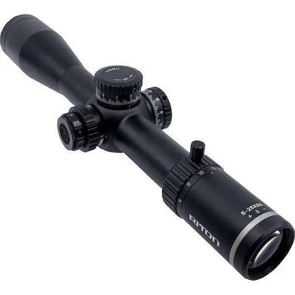 Riton X5 Conquer 6-24x50mm FFP Illuminated PSR MRAD Riflescope 34mm Matte with Throw Lever