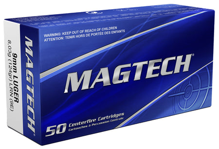 Magtech Sport Shooting Range/Training 9mm Luger / Parabellum 124 gr Solid ammo
