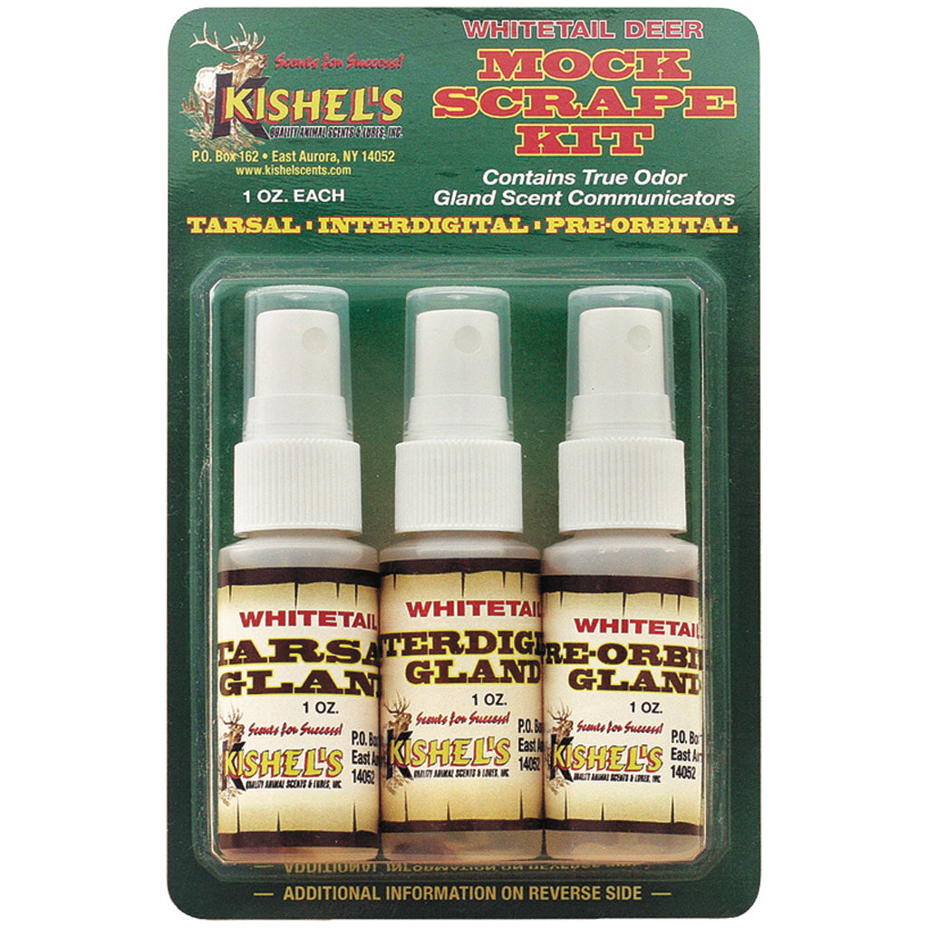 Kishels Mock Scrape Kit Deer Attractant Scent with Pre-Orbital and Tarsal Glands