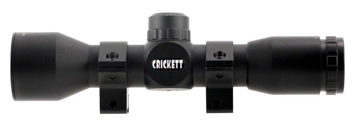 Crickett KSA054 Quick Focus Black Rifle Scope 4x32mm 1" Tube Mil-Dot Reticle with 3/8" Dovetail Rings