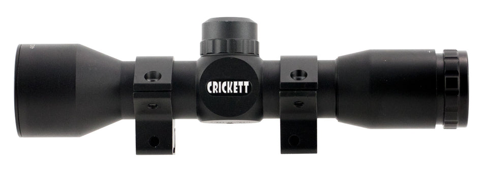 Crickett KSA054 Quick Focus Black Rifle Scope 4x32mm 1" Tube Mil-Dot Reticle with 3/8" Dovetail Rings