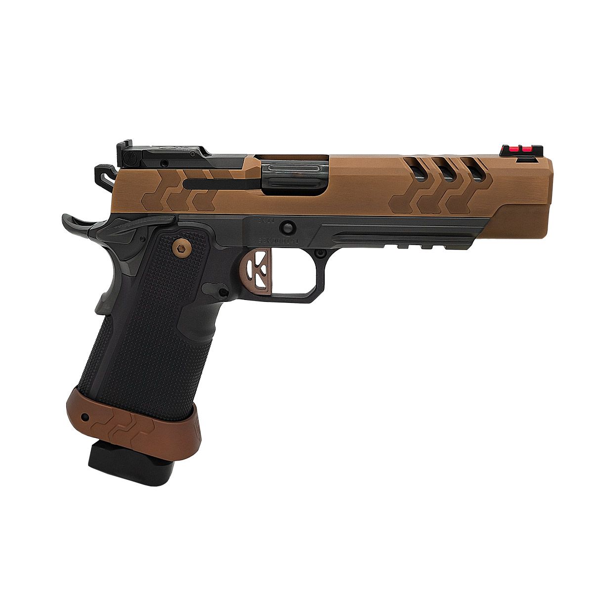 Kimber Mfg.,inc 3500052 2K11 Target (OR) 45 ACP 17+1 5" High Polished w/ Coyote PVD, Brush Polish Flats w/ DLC Coating Stainless Steel Slide Aluminum Grip