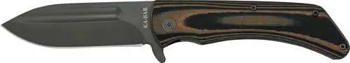 KA-BAR Mark 98 Folding Knife 3.5" Straight Edge Clip Point Blade Multicolor G10 Grips