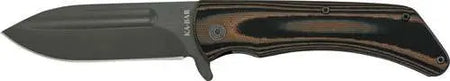 KA-BAR Mark 98 Folding Knife 3.5" Straight Edge Clip Point Blade Multicolor G10 Grips