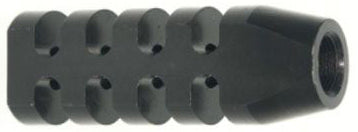 Bowden Tactical AR15 Large Muzzle Brake 1.125" Diameter 2-Port 1/2"-28 Black