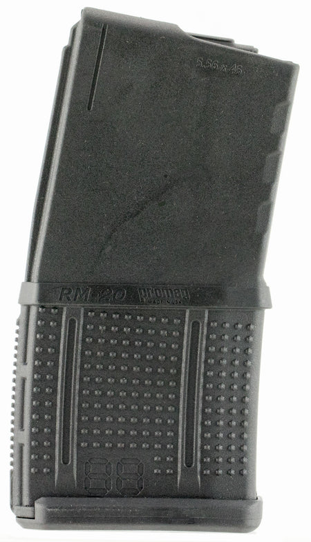 ProMag RM20 20-Round Detachable 5.56x45mm AR-15 Magazine with Roller Follower Black Zytel Polymer