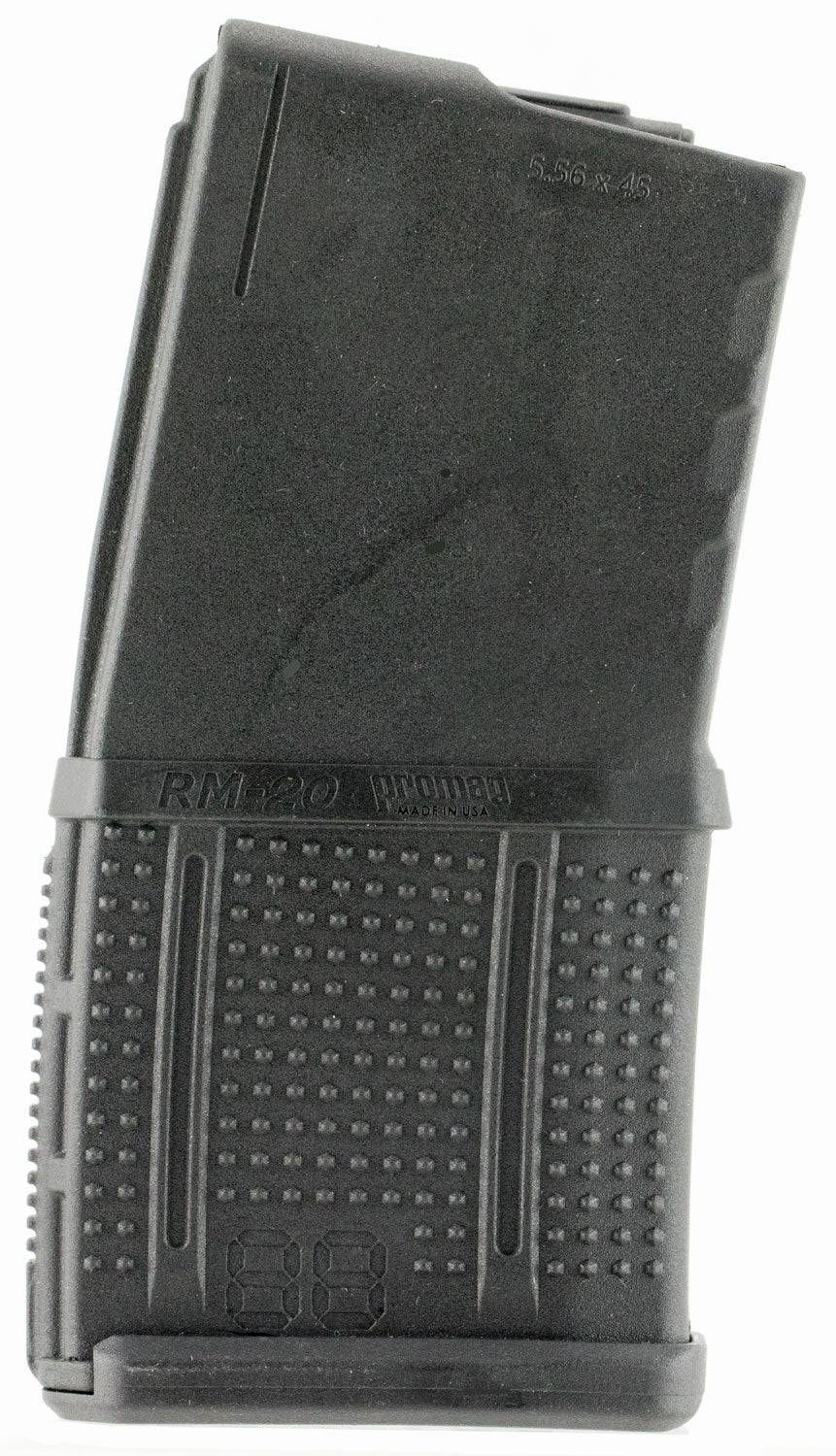 ProMag RM20 20-Round Detachable 5.56x45mm AR-15 Magazine with Roller Follower Black Zytel Polymer
