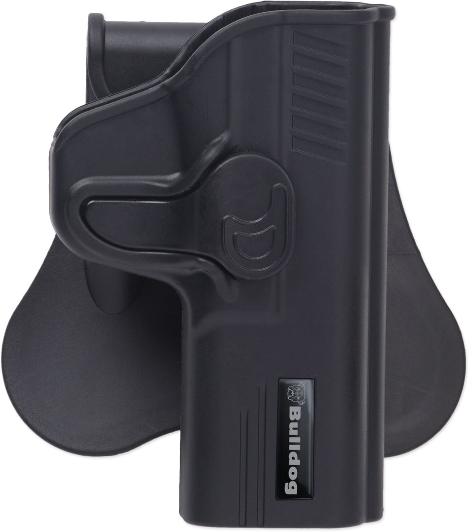 Bulldog RRG17 Rapid Release OWB Paddle Holster Black Polymer Fits Glock 17 Right Hand