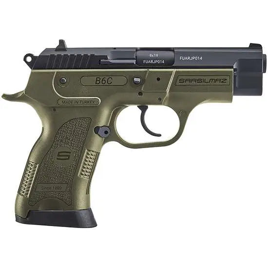 SAR USA B6C COMPACT 9MM OD GREEN 13RD