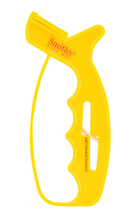 Smiths Products JIFFS 10-Second Knife and Scissor Sharpener Carbide/Ceramic Fine/Coarse Yellow Handle