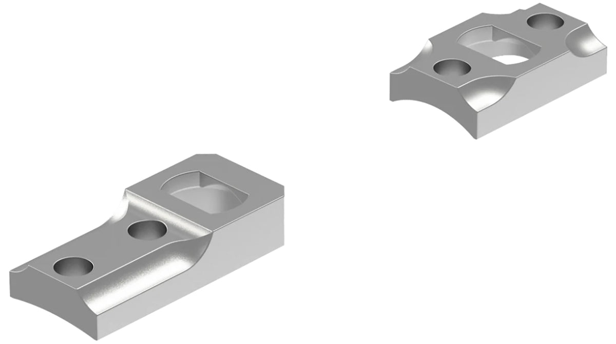 Leupold 51727 Dual Dovetail Base Set Silver for Remington 700