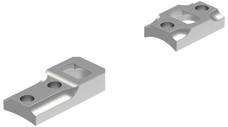 Leupold 51727 Dual Dovetail Base Set Silver for Remington 700