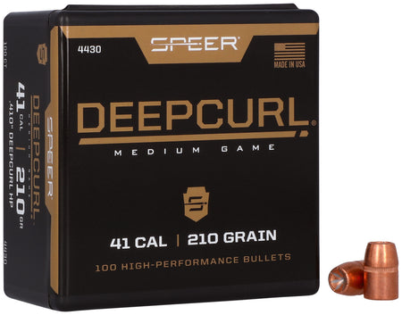 Speer #4430 DeepCurl 41 Cal 210gr Hollow Point Reloading Bullets Box of 100