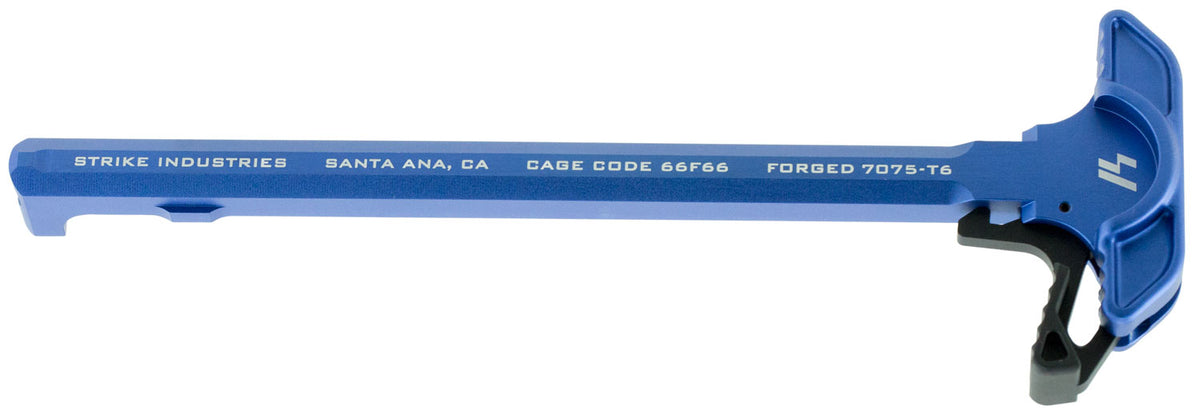 Strike Industries ARCHELBLU AR-15 Extended Latch Charging Handle Blue Anodized Aluminum