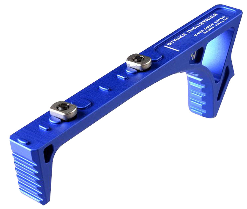 Strike Industries Link Curved Fore Grip AR-Platform Blue 6061-T6 Aluminum