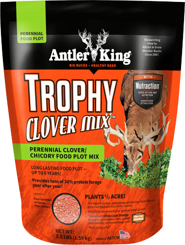 Antler King Trophy Clover Spring/Fall Perennial Mix 3.5lb Bag - 1/2 Acre