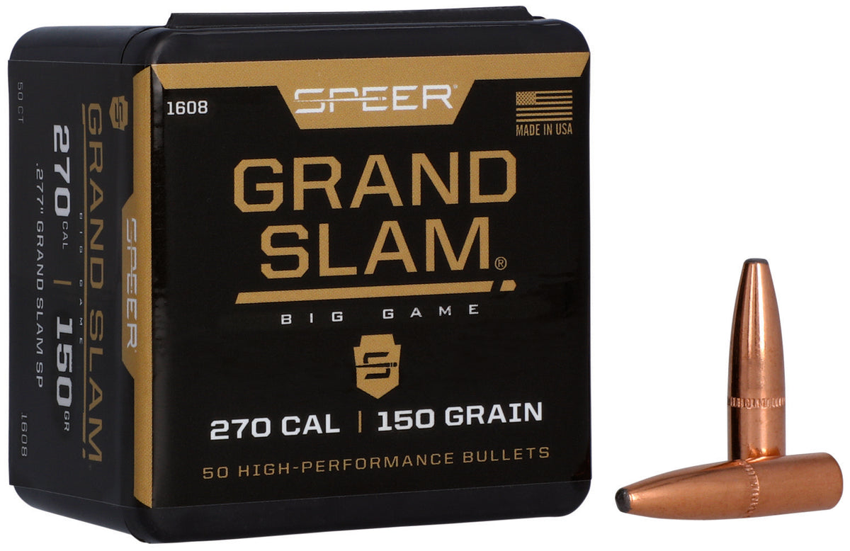 Speer Grand Slam Big Game Bullet 270Cal 150gr Soft Point 50ct