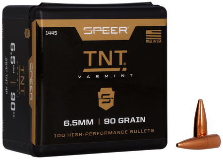 Speer TNT Varmint Bullet 6.5 Creedmoor 90gr Hollow Point 100ct