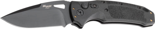 Hogue K320A Nitron 3.5" Auto Folding Knife Drop Point Blade Polymer Frame Black