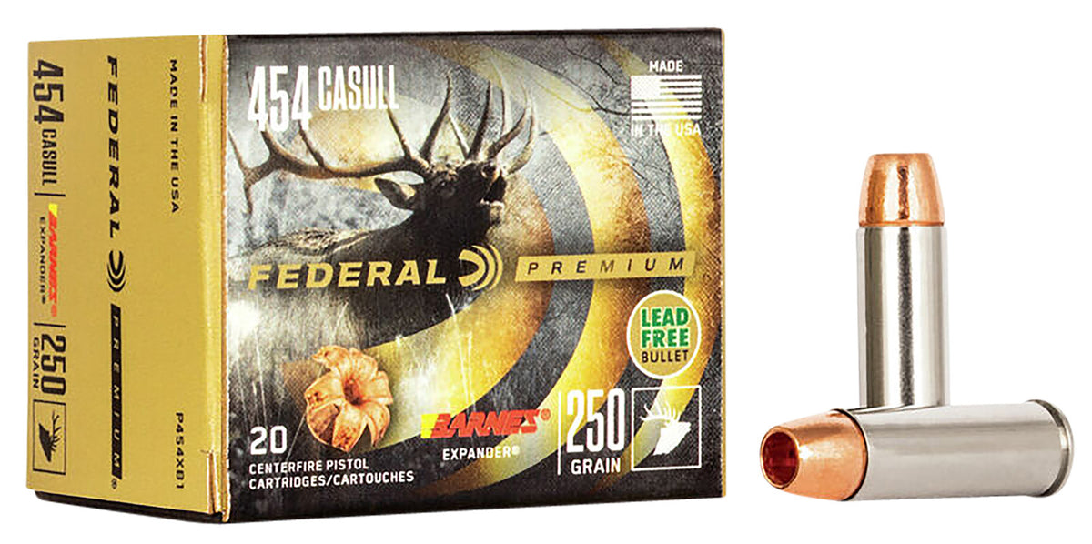 Federal Premium XPB .454 Casull 250 gr CSHP ammo