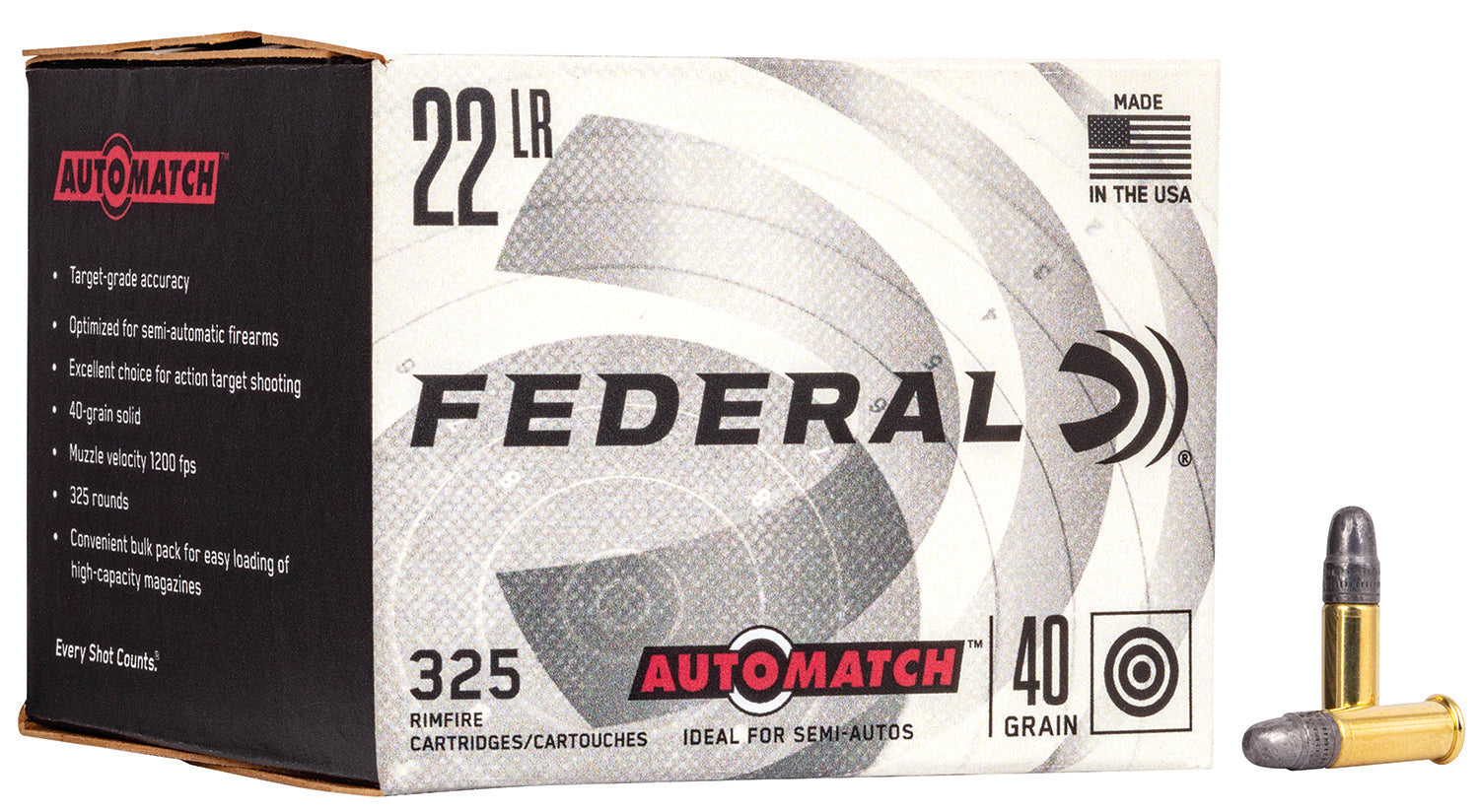 Federal AM22 Champion Training Champion Target Lead Round Nose /SP  40 Grain .22 Long Rifle
