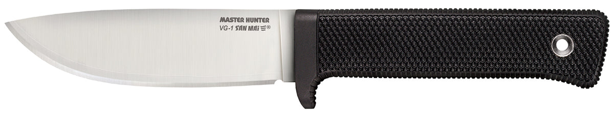 Cold Steel 36JSK Master Hunter 4.50" Fixed Drop Point VG-1 San Mai III Blade Black Kray-Ex Handle