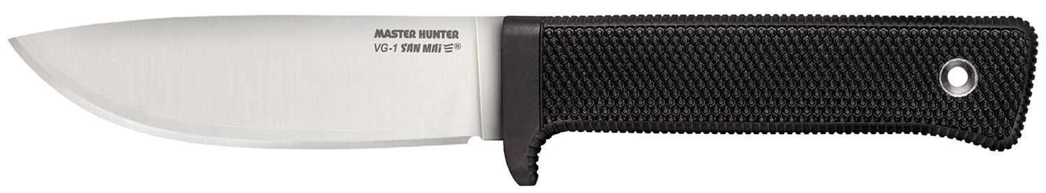 Cold Steel 36JSK Master Hunter 4.50" Fixed Drop Point VG-1 San Mai III Blade Black Kray-Ex Handle