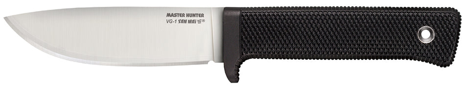 Cold Steel 36JSK Master Hunter 4.50" Fixed Drop Point VG-1 San Mai III Blade Black Kray-Ex Handle