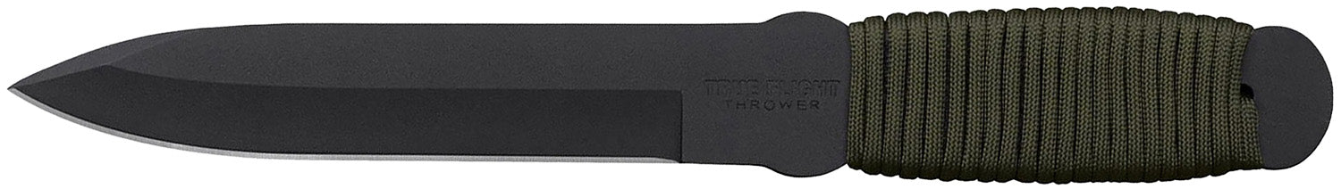 Cold Steel 80TFTC True Flight Thrower 6.75" Fixed Spear Point 1055 Carbon Steel Blade Paracord Wrap Handle