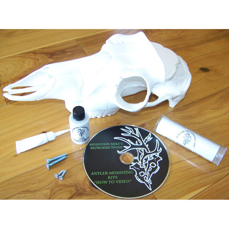 Mountain Mike's Record Keeper Deer Skull Antler Mounting Kit with Hardware and Epoxy