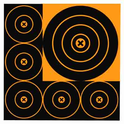 Birchwood Casey Big Burst 8" 3/4" 15 Bull's-Eye Targets Self-Adhesive