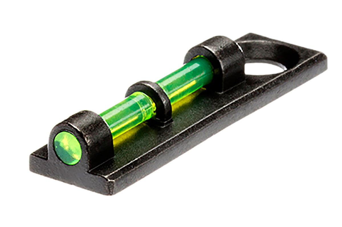 HiViz FL2005G Flame Bead Replacement Front Sight Black Green Fiber Optic Low-Profile Universal Thread Shotgun