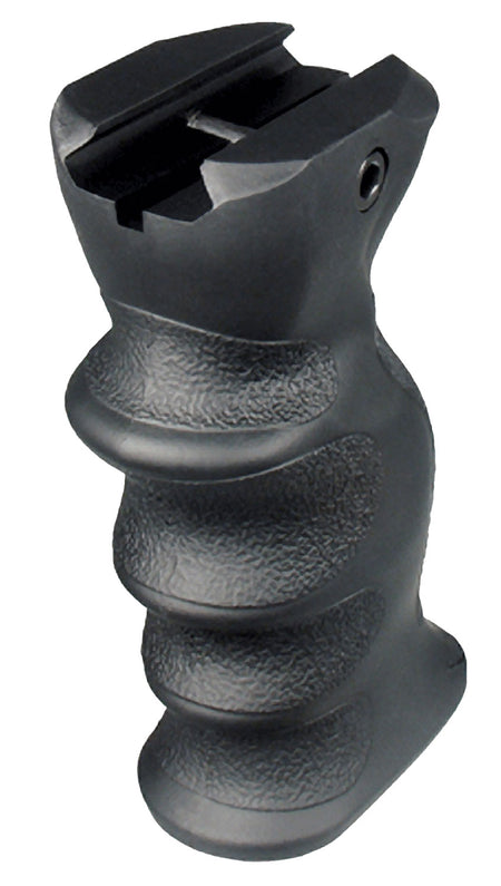 UTG RBFGRP172B Combat Foregrip Black Polymer with Battery Storage
