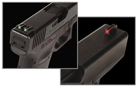 TruGlo TG131G1 Fiber-Optic Sight Set Red Front Green Rear for Glock 17 17L 19