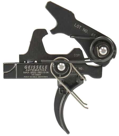Geissele Automatics SSP Single-Stage Curved Trigger 3-3.75 lbs Black Oxide for AR