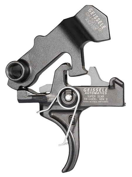 Geissele Automatics Super SCAR Two-Stage Curved Trigger Black Oxide 3.20-4.60 lbs for FN SCAR