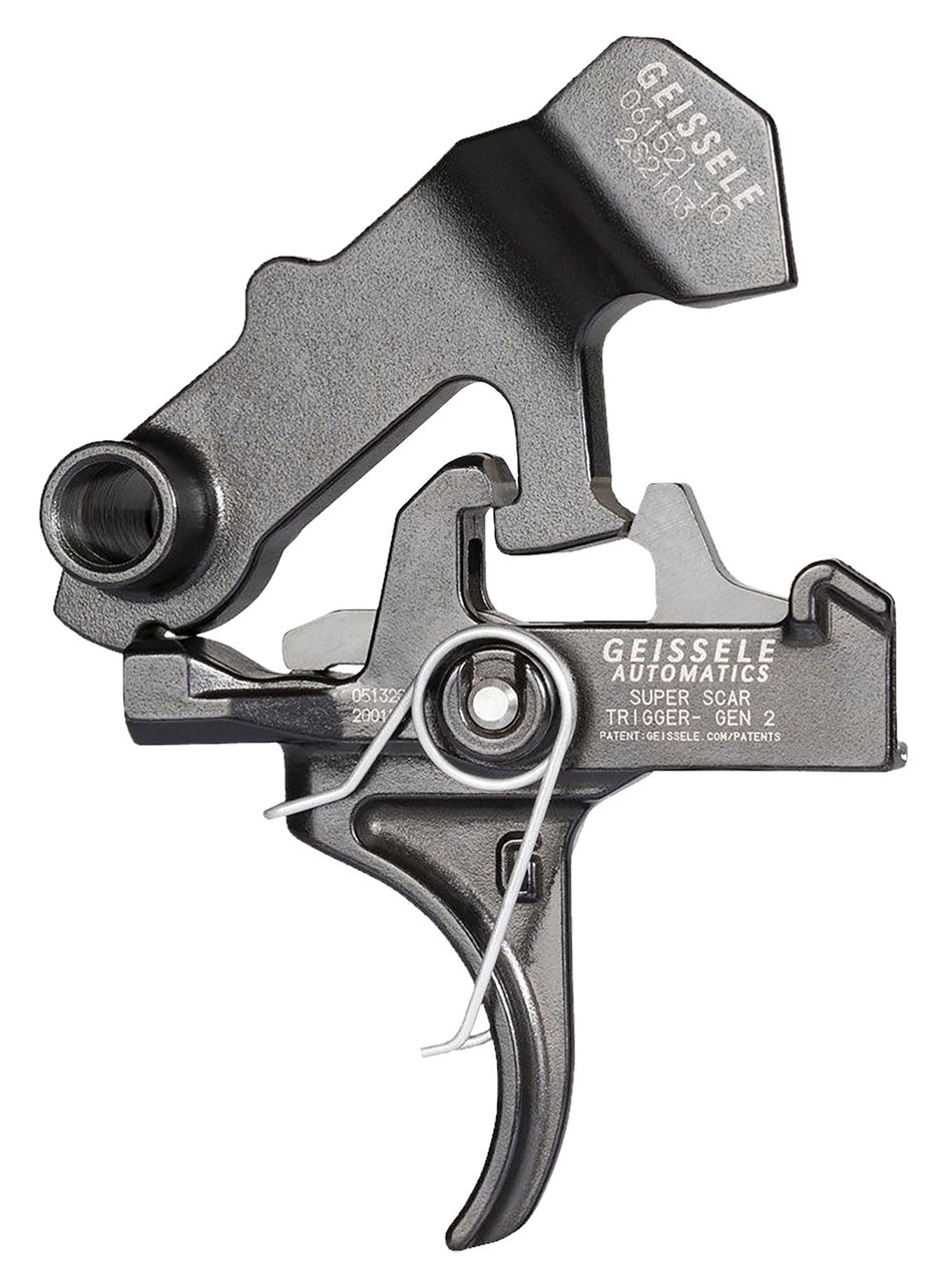 Geissele Automatics Super SCAR Two-Stage Curved Trigger Black Oxide 3.20-4.60 lbs for FN SCAR